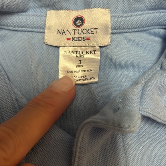 Nantucket kids | 3t toddler boy sky blue collared shirt - Picture 3 of 4